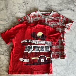 Gap Fire Truck Tees 2pcs
